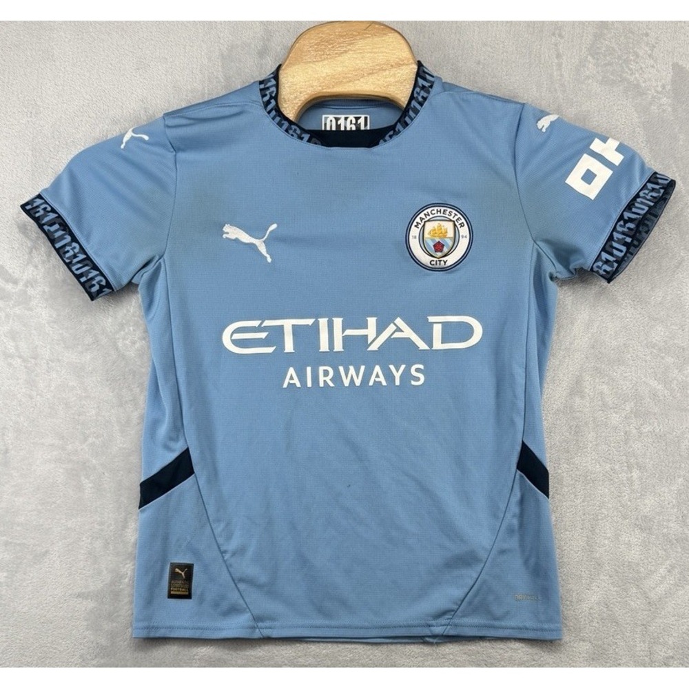 Puma Manchester City 2024/25 Youth Home Jersey Blue Kids Size Large L